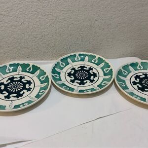 THRESHOLD Stoneware TARGET "KEIRA" Plates 8.5” Set Of 3 G18